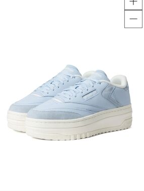 Reebok Club C Extra Chalk Blue Platform Sneakers Shoe Womens 8.5
